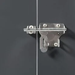 Abri De Jardin Coffre Métallique Vélos, Outils - 210 X 130 X 105 Cm -Intexoo Shop abri de jardin coffre metallique multi usage 210 x 130 x 105 cm 7