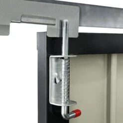 Abri De Jardin Coffre Métallique Vélos, Outils - 210 X 130 X 105 Cm -Intexoo Shop abri de jardin coffre metallique multi usage 210 x 130 x 105 cm 8