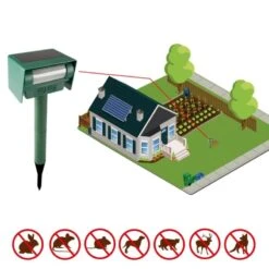 Anti Chat Et Nuisible Solaire à Ultrasons 10 Anti Chat Et Nuisible Solaire à Ultrasons -Intexoo Shop anti nuisibles solaire a ultrasons 3