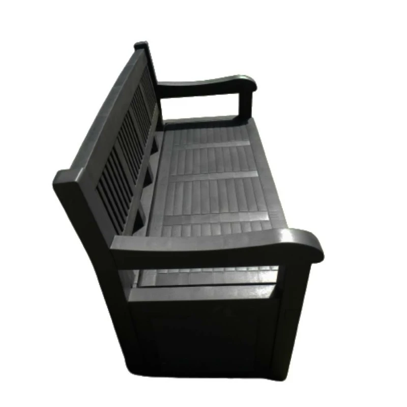 Banc Coffre De Jardin Gris En Plastique 4 Banc Coffre De Jardin Gris En Plastique - Image 4