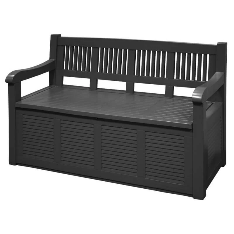 Banc Coffre De Jardin Gris En Plastique 1 Banc Coffre De Jardin Gris En Plastique