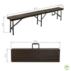 Banc Pliant Imitation Bois 7 Banc Pliant Imitation Bois -Intexoo Shop banc pliant imitation bois 3