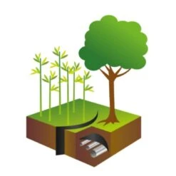 Barrière Anti Rhizome, Racines, Bambous Rouleau De 5 Mètres -Intexoo Shop barriere anti rhizome racine bambou 5 m x 60 cm 800 mg 4