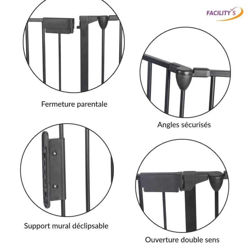 Barrière De Sécurité Enfant, Bébé, Animaux - 3 Mètres, 5 Panneaux 4 Barrière De Sécurité Enfant, Bébé, Animaux - 3 Mètres, 5 Panneaux - Image 4