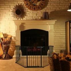 Barrière De Sécurité Enfant, Bébé, Animaux - 3 Mètres, 5 Panneaux 11 Barrière De Sécurité Enfant, Bébé, Animaux - 3 Mètres, 5 Panneaux -Intexoo Shop barriere de securite bebe cheminee 5 pans 4