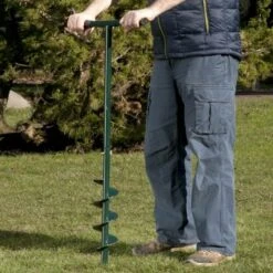 Bêche Et Tarière Manuelle 2 En 1 -Intexoo Shop beche et tariere manuelle 2 en 1 4