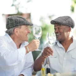 Béret / Casquette Plate Grise En Coton 5 Béret / Casquette Plate Grise En Coton -Intexoo Shop beret casquette plate grise 2