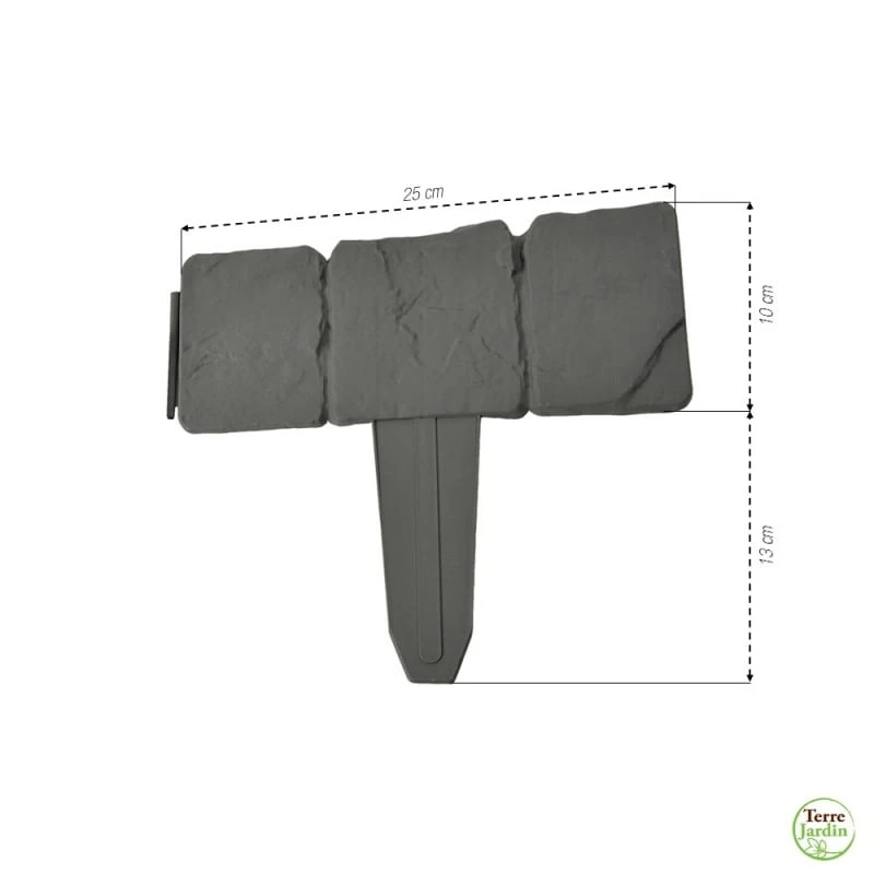 Bordures De Jardin Imitation Pierre - Par 10 2 Bordures De Jardin Imitation Pierre - Par 10 - Image 2