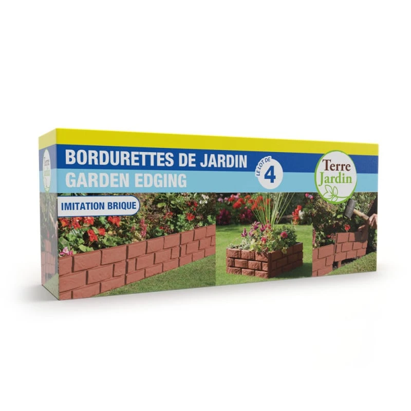 Bordures De Jardin Imitation Brique - Lot De 24 2 Bordures De Jardin Imitation Brique - Lot De 24 - Image 2