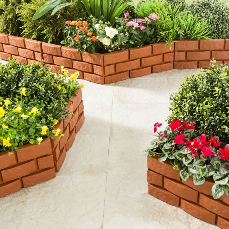 Bordures De Jardin Imitation Brique - Lot De 24 3 Bordures De Jardin Imitation Brique - Lot De 24 - Image 3