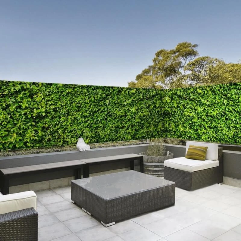 Brise Vue Imprimé Feuillage Vert Avec Oeillets 3 Brise Vue Imprimé Feuillage Vert Avec Oeillets - Image 3