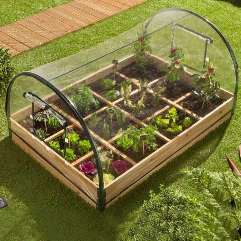 Carré Potager Avec Serre Intégrée Sur Armature Rigide 4 Carré Potager Avec Serre Intégrée Sur Armature Rigide - Image 4