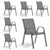 Chaises De Jardin Empilables Textilène X6