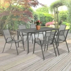 Chaises De Jardin Empilables Textilène X6 26 Chaises De Jardin Empilables Textilène X6 -Intexoo Shop chaises de jardin empilables textilene x6 11