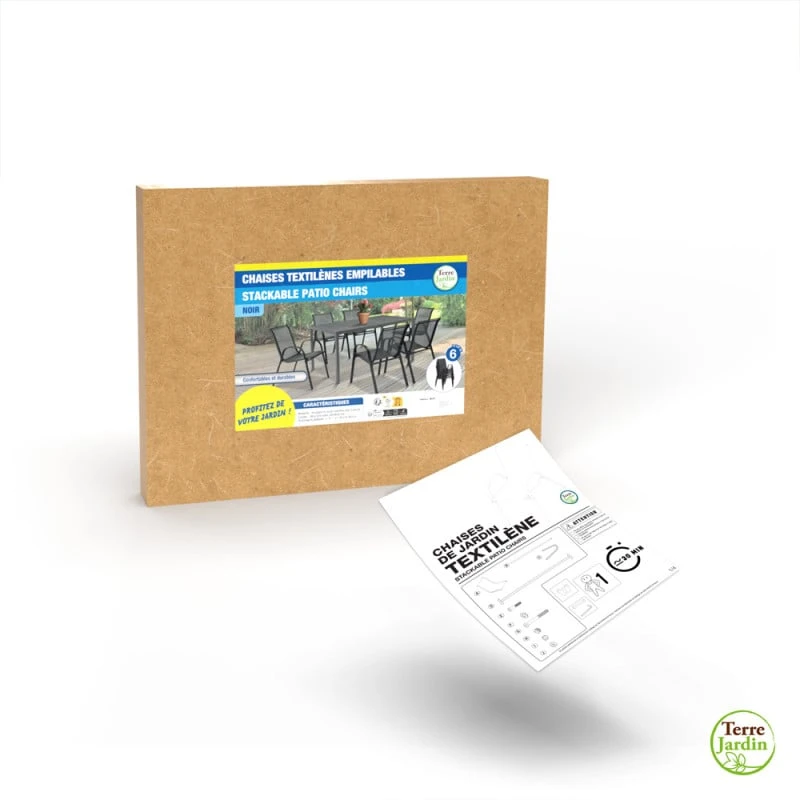 Chaises De Jardin Empilables Textilène X6 15 Chaises De Jardin Empilables Textilène X6 - Image 15