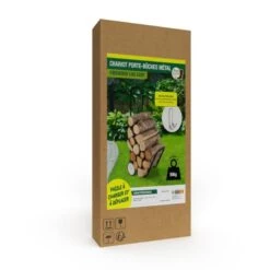 Chariot à Bûches Métal 6 Chariot à Bûches Métal -Intexoo Shop chariot buches metal 2