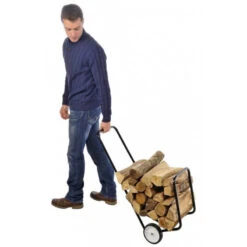 Chariot à Bûches Métal 7 Chariot à Bûches Métal -Intexoo Shop chariot buches metal 3