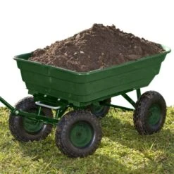 Chariot De Jardin 4 Roues - 52 Litres Capacité 120 Kg 12 Chariot De Jardin 4 Roues - 52 Litres Capacité 120 Kg -Intexoo Shop chariot de jardin remorque 4 roues 120 kg capacite 52l 1 4