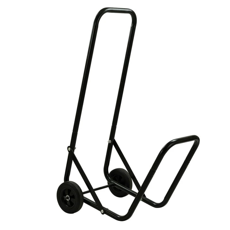 Chariot Pour Bûches De Bois En Métal Sur Roues 3 Chariot Pour Bûches De Bois En Métal Sur Roues - Image 3