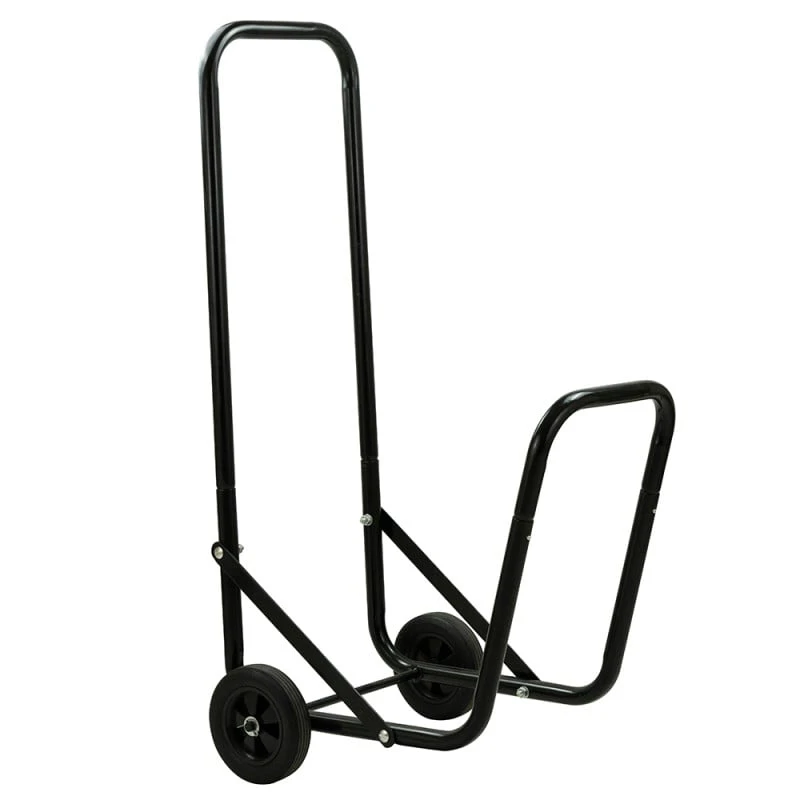 Chariot Pour Bûches De Bois En Métal Sur Roues 1 Chariot Pour Bûches De Bois En Métal Sur Roues