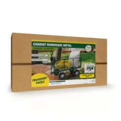 Chariot De Jardin Métal Pliable XXL 13 Chariot De Jardin Métal Pliable XXL -Intexoo Shop chariot remorque de jardin en metal capacite 300 kg 2