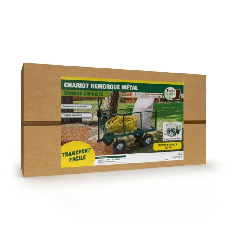 Chariot De Jardin Métal Pliable XXL 3 Chariot De Jardin Métal Pliable XXL - Image 3