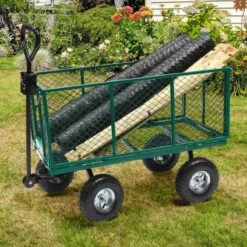 Chariot De Jardin Métal Pliable XXL 20 Chariot De Jardin Métal Pliable XXL -Intexoo Shop chariot remorque de jardin en metal capacite 300 kg 9