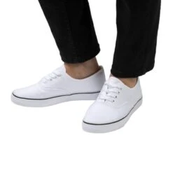 Chaussures En Toile 7 Chaussures En Toile -Intexoo Shop chaussures en toile blanche ou bleue 3