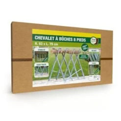 Chevalet De Sciage Du Bois Porte Bûches Pliable -Intexoo Shop chevalet sciage bois porte buches pliable 2