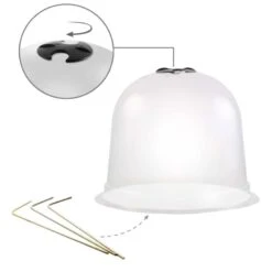 Cloches à Salades Plastique - Lot De 6 8 Cloches à Salades Plastique - Lot De 6 -Intexoo Shop cloche a salade melon victorienne plastique transparent 2