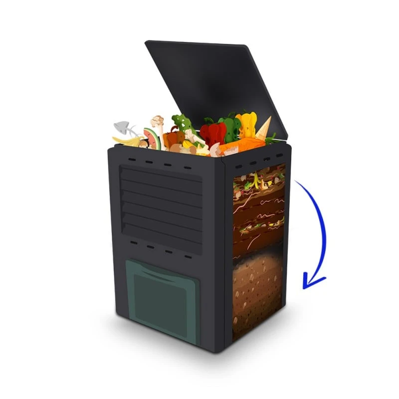 Composteur Plastique - 300 L 11 Composteur Plastique - 300 L - Image 11