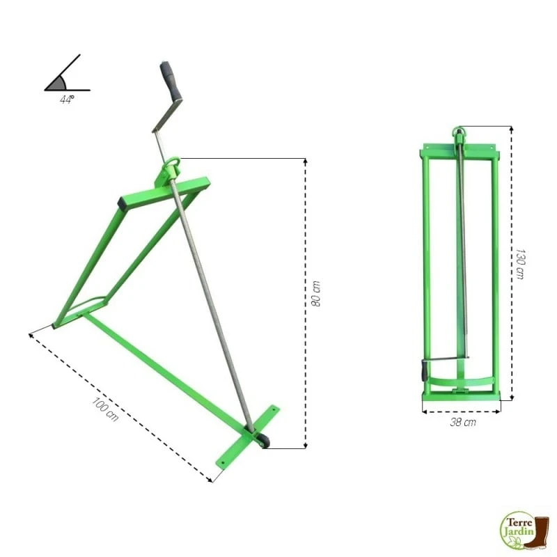 Cric Lève Tracteur Tondeuse à Manivelle 350 Kg 4 Cric Lève Tracteur Tondeuse à Manivelle 350 Kg - Image 4