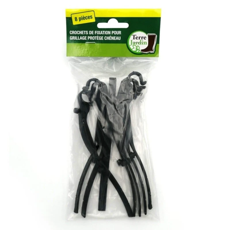 Lot De 8 Crochets Fixation Grillage Chéneau 2 Lot De 8 Crochets Fixation Grillage Chéneau - Image 2