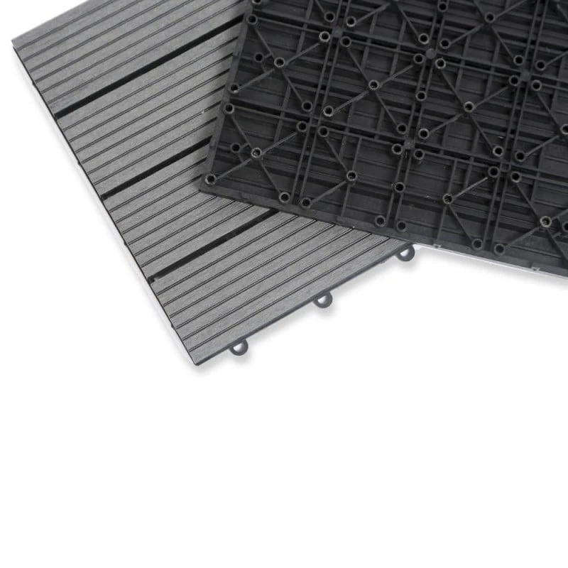 Dalles Terrasse En Composite Effet Bois - Lot De 5 4 Dalles Terrasse En Composite Effet Bois - Lot De 5 - Image 4