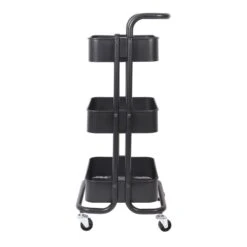 Desserte à Roulettes 3 Niveaux BlacKitchen -Intexoo Shop desserte a roulettes 2