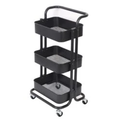 Desserte à Roulettes 3 Niveaux BlacKitchen