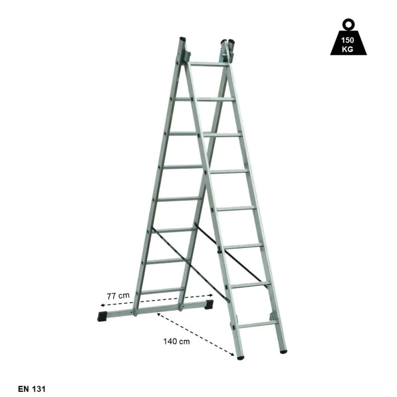 Échelle 2 Plans Transformable - 2,17 à 3,47 M 2 Échelle 2 Plans Transformable - 2,17 à 3,47 M - Image 2