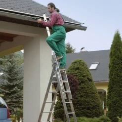 Échelle 3 Plans Transformable - 2,17 à 4,51 M 9 Échelle 3 Plans Transformable - 2,17 à 4,51 M -Intexoo Shop echelle 3 plans transformable 2 a 4 m base rapportee 4