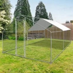 Enclos Poulailler / Volière Extérieur 12m2 -Intexoo Shop enclos poulailler voliere exterieur 12m2 4