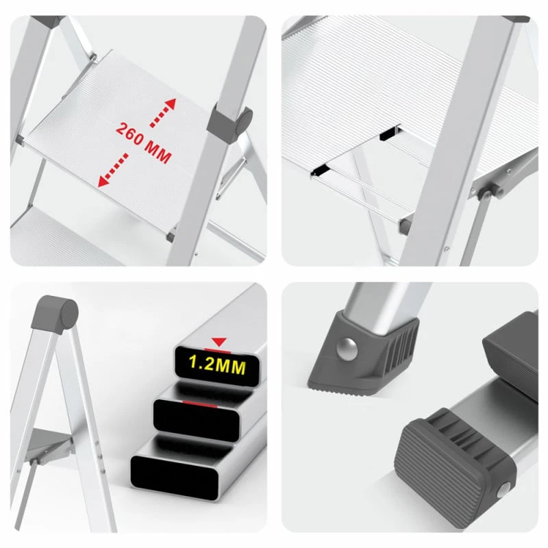 Escabeau 4 Marches Alu Pro Extra-slim 5 Escabeau 4 Marches Alu Pro Extra-slim - Image 5