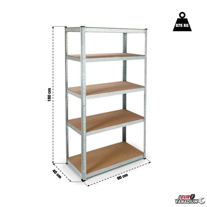 Etagère Modulable En Métal Pour Charges Lourdes 2 Etagère Modulable En Métal Pour Charges Lourdes - Image 2