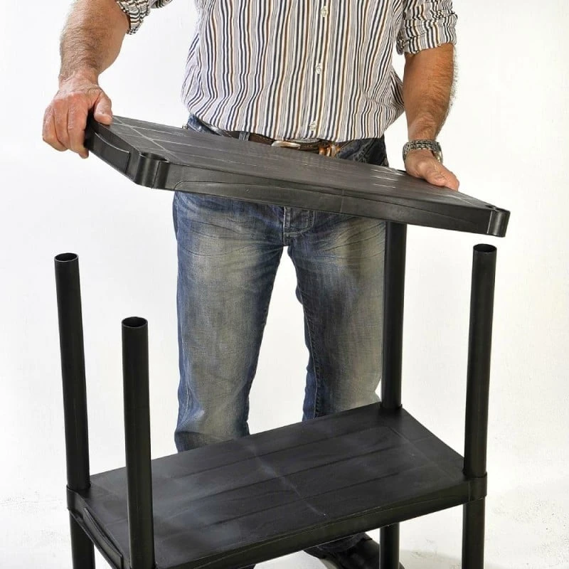 Étagère En Plastique 4 Niveaux 4 Étagère En Plastique 4 Niveaux - Image 4