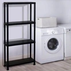 Étagère En Plastique 4 Niveaux 10 Étagère En Plastique 4 Niveaux -Intexoo Shop etagere plastique 4 niveaux 4