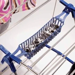 Étendoir à Linge Inox Avec Porte Cintres 10 Étendoir à Linge Inox Avec Porte Cintres -Intexoo Shop etendoir a linge inox interieur exterieur 4