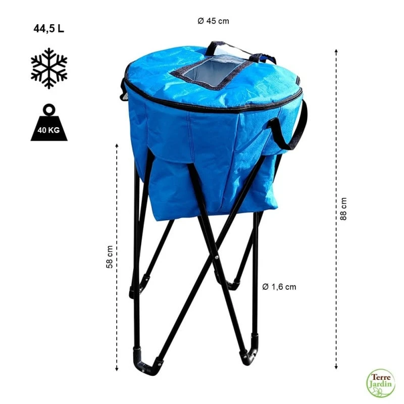 Glacière Pliable Sur Pied Avec Housse De Transport 2 Glacière Pliable Sur Pied Avec Housse De Transport - Image 2