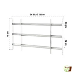 Grille De Protection Ajustable Pour Fenêtre 7 Grille De Protection Ajustable Pour Fenêtre -Intexoo Shop grille de protection ajustable pour fenetre 3