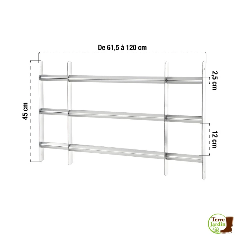 Grille De Protection Ajustable Pour Fenêtre 4 Grille De Protection Ajustable Pour Fenêtre - Image 4