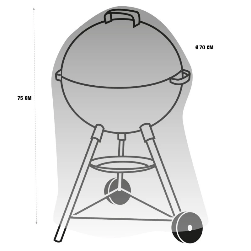 Housse De Protection Barbecue Rond 4 Housse De Protection Barbecue Rond - Image 4