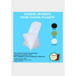 Housse De Chaise En élasthanne Extensible 10 Housse De Chaise En élasthanne Extensible -Intexoo Shop housse chaise jardin 4