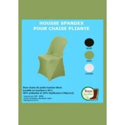 Housse De Chaise En élasthanne Extensible 11 Housse De Chaise En élasthanne Extensible -Intexoo Shop housse chaise jardin 5